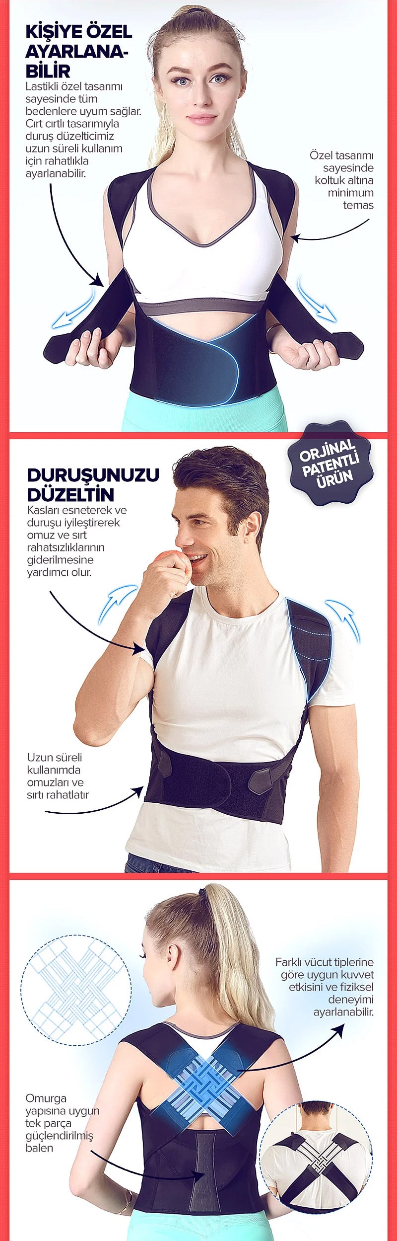 Olinman Dik Duruş Korsesi - Resim 2