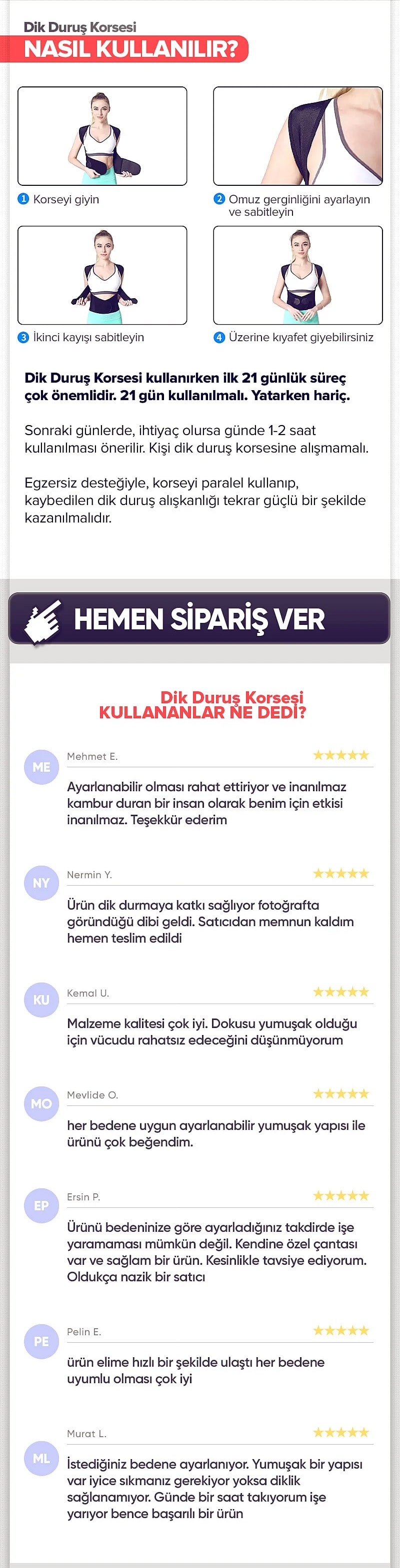 Olinman Dik Duruş Korsesi - Resim 3